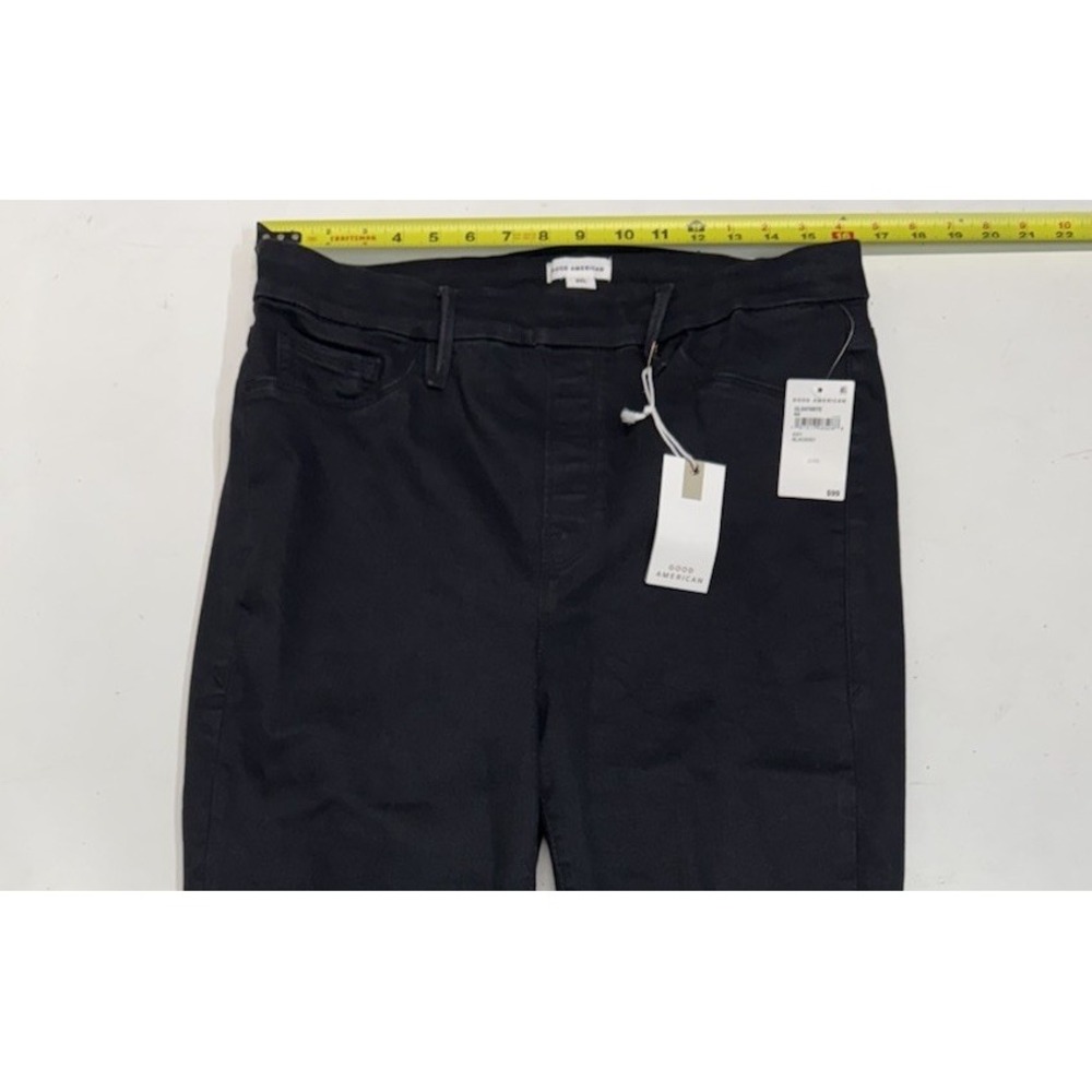 Good American Jeans Good Legs Straight‎ Jeans Black Women's 2XL Stretch